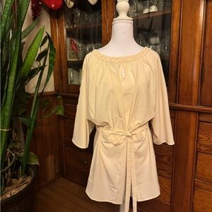 Chic Cream Women's Tunic Top